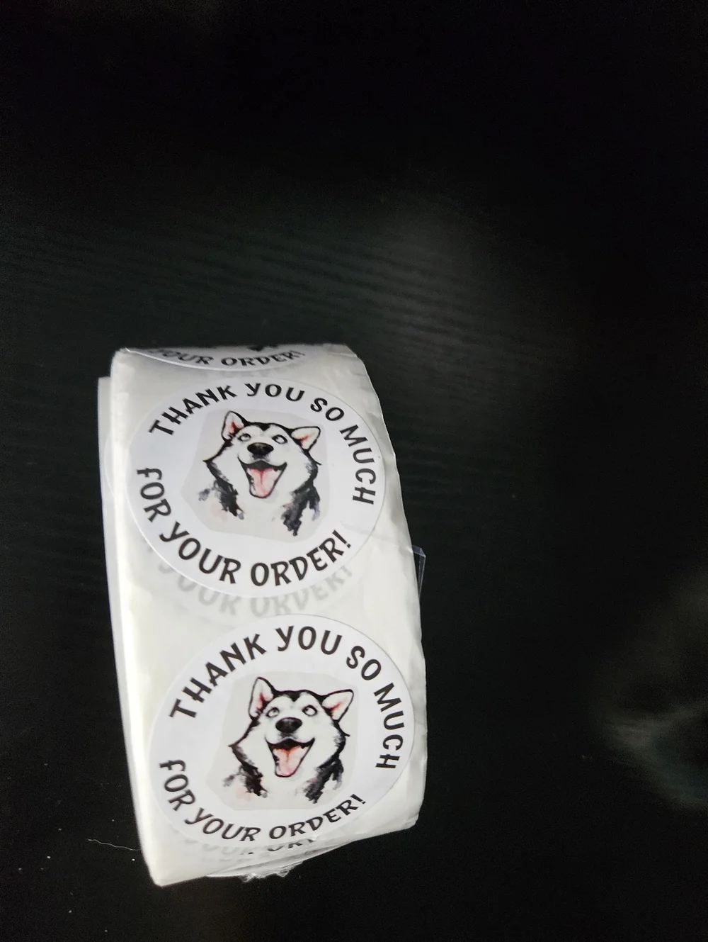 Husky Dog Thank You So Much Stickers